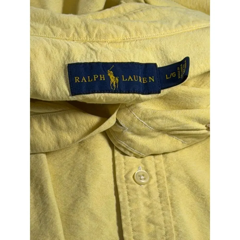 Polo Ralph Lauren Yellow Oxford Button Down Shirt Men’s L